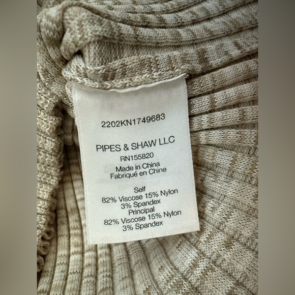 Veronica Beard Richie Rib Knit Midi Dress Space Dyed Sand Multi Size Medium - Picture 12 of 12